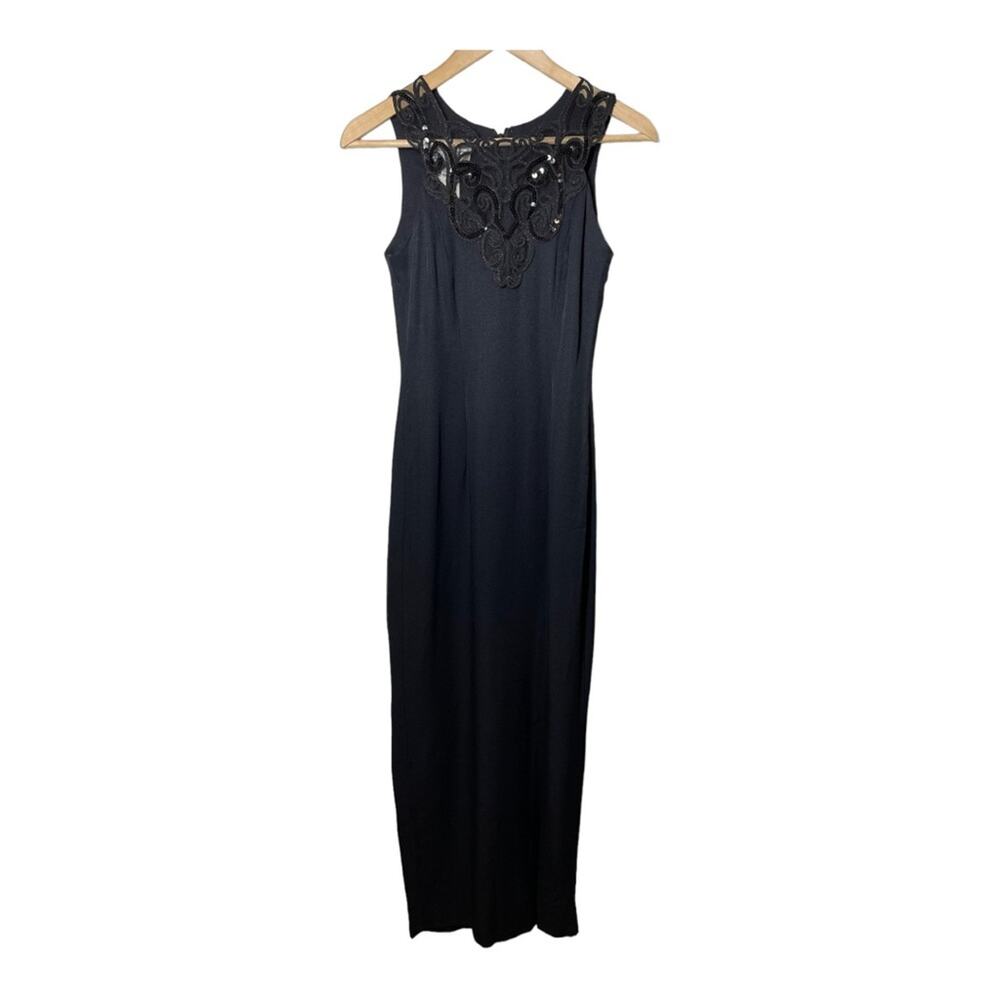 Jessica McClintock Gunne Sax Vintage Sequin Bodycon Dress NEEDS MENDING